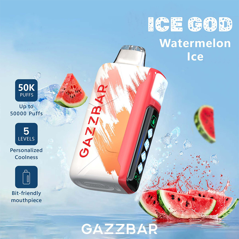 Gazzbar ICE GOD  Coolness 5 level adjustable 50000 puffs Disposable vape - OOOOOOOOOOOOOO, OOOOOOOOOO Flavor Options, model A-058