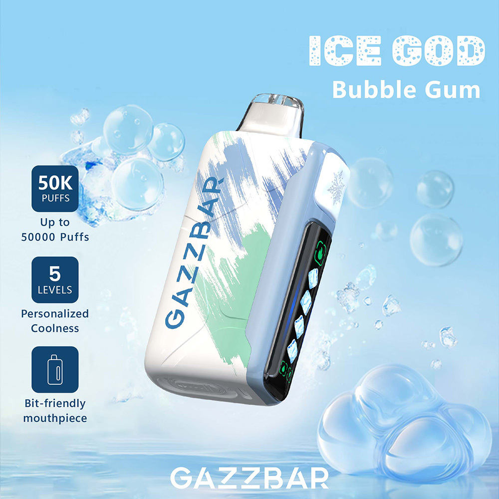 Gazzbar ICE GOD  Coolness 5 level adjustable 50000 puffs Disposable vape - OOOOOOOOOOOOOO, OOOOOOOOOO Flavor Options, model A-058