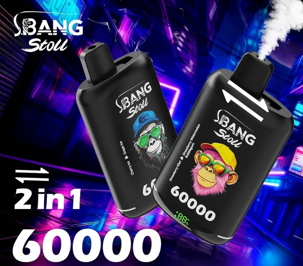 Up to 60000puffs . 2 flavors in 1
