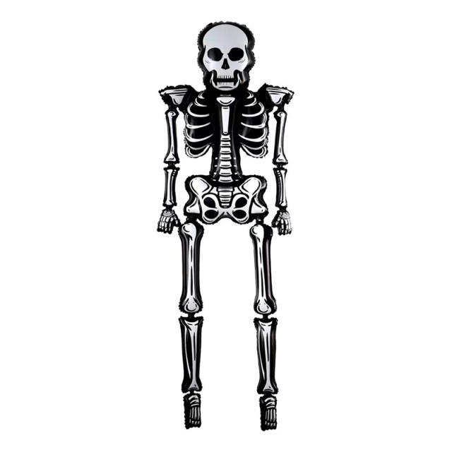 8.4FT Large Halloween Skeleton Foil Balloon, Scary Inflatable Skeleton Balloon for Outdoor Halloween Decor, Horror Day of The Dead Party Supplies for Yard Garden Balcony