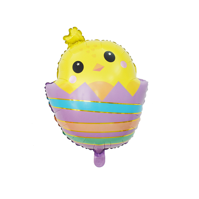 Easter Balloons Decorations Breaking Out of the Shell Chicken Shape Balloons Easter Eggs Balloons Cute Chicken Easter Party Decorations for Home Kids Easter Party Supplies Holiday Scene Decor