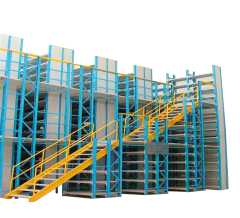 Warehouse Rack Supported Mezzanine Floor System Multi-level Shelf Steel Platform