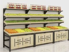 Fruit and Vegetable Display Stand Supermarket Vegetable Shelf Fruit and Vegetable Rack Storage Rack for Fruits Fruit Stand
