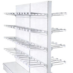 Factory Price Supermarket Metal Store Shelving with Hook for Convenience Store