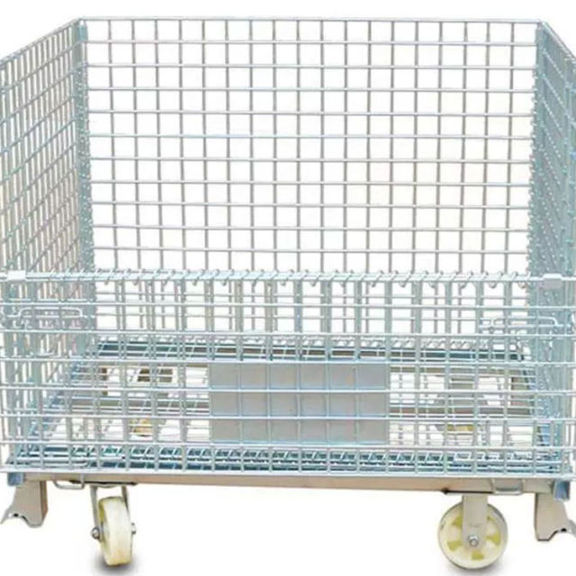 Guichang Storage Cage Folding Iron Frame Iron Cage butterfly Cage Sorting Logistics Turnover Box Multi-functional Large Express