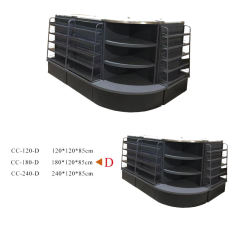 Guichang Metal Material Storage Rack Checkout Counter Candy Estantes Shelf Combination for Supermarket Use