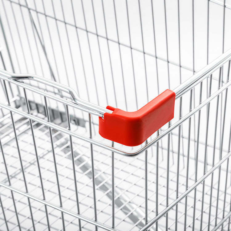 60L Large-capacity Shopping Trolley for Supermarkets and Convenience Stores Made of Metal