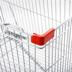 60L Large-capacity Shopping Trolley for Supermarkets and Convenience Stores Made of Metal