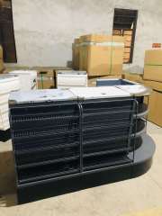 Guichang Metal Material Storage Rack Checkout Counter Candy Estantes Shelf Combination for Supermarket Use