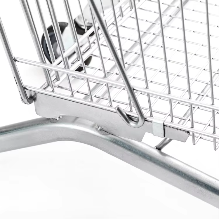 60L Large-capacity Shopping Trolley for Supermarkets and Convenience Stores Made of Metal