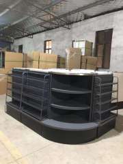 Guichang Metal Material Storage Rack Checkout Counter Candy Estantes Shelf Combination for Supermarket Use