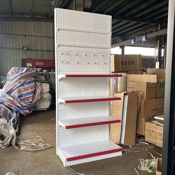 Factory Price Supermarket Metal Store Shelving with Hook for Convenience Store