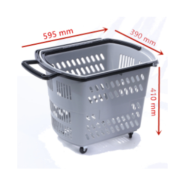 Small Plastic Shopping Carts with Mesh Structure Convenience for Supermarkets and Shopping Baskets