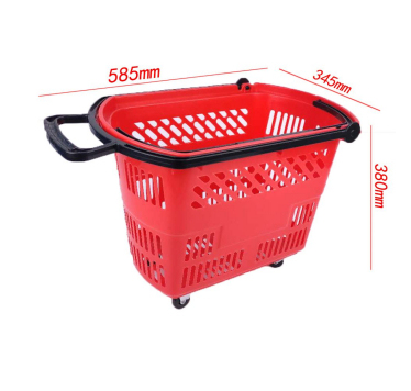 Small Plastic Shopping Carts with Mesh Structure Convenience for Supermarkets and Shopping Baskets