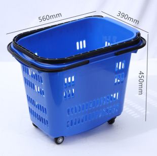Small Plastic Shopping Carts with Mesh Structure Convenience for Supermarkets and Shopping Baskets
