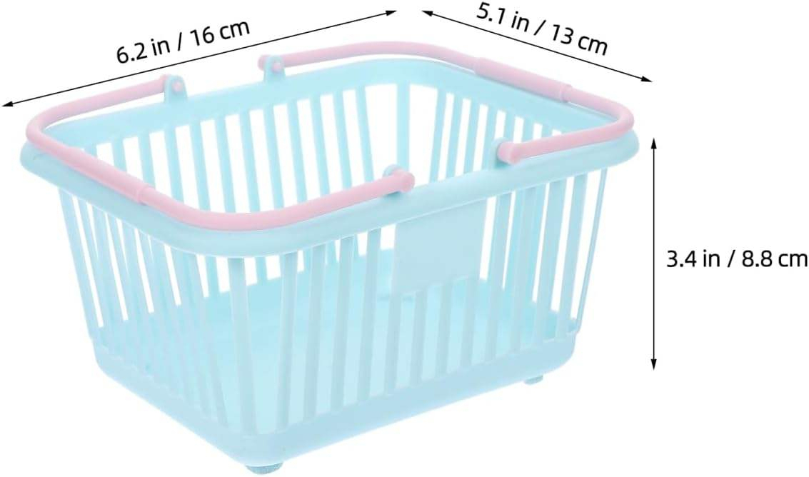 Supermarket Shopping Basket with Wheels 20L-50L Plastic Storage Baskets for Retail Stores