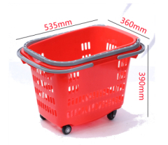 Small Plastic Shopping Carts with Mesh Structure Convenience for Supermarkets and Shopping Baskets
