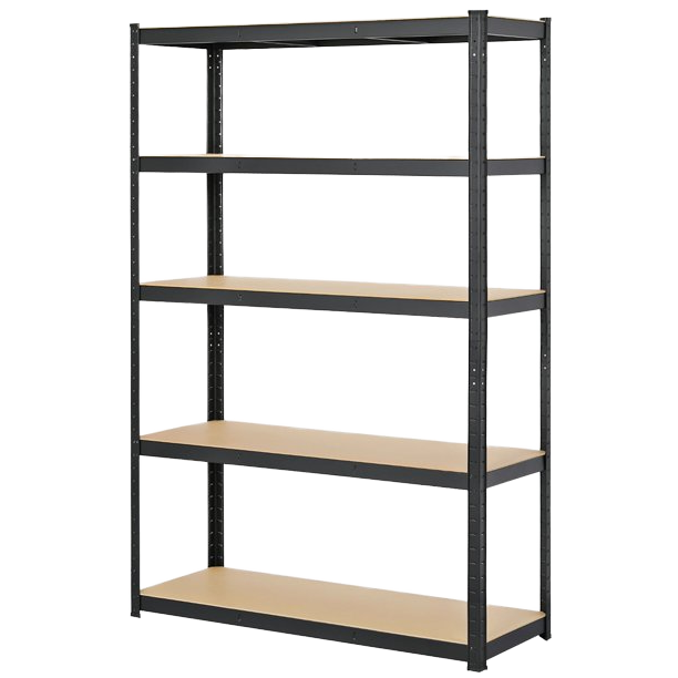 Electronic Commercial 5 Layer Steel Storage Shelving Racks Heavy Duty Warehouse Shelves Boltless Rivet Rack Easy Assemble