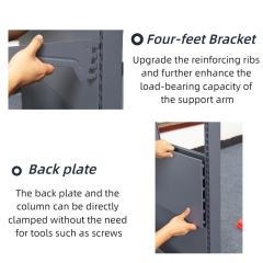 Supermarket Retail Display Rack Gondola Double-Sided Adjustable Grocery Shelves Easy Assembly Store Shelving Made Durable Metal