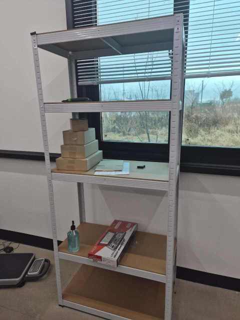 Electronic Commercial 5 Layer Steel Storage Shelving Racks Heavy Duty Warehouse Shelves Boltless Rivet Rack Easy Assemble