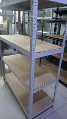 Electronic Commercial 5 Layer Steel Storage Shelving Racks Heavy Duty Warehouse Shelves Boltless Rivet Rack Easy Assemble