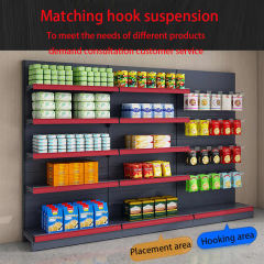 Quality Assurance Single-sided Store Shelving for Supermarket