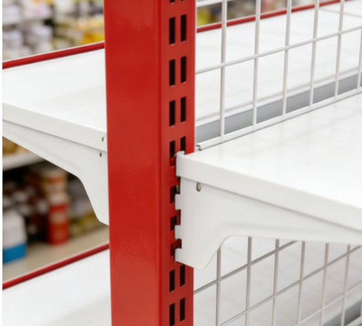 Customizable Grid Assembly Shelves Supermarket and Convenience Store Backrest Shelves Multi-layer Detachable Shelves
