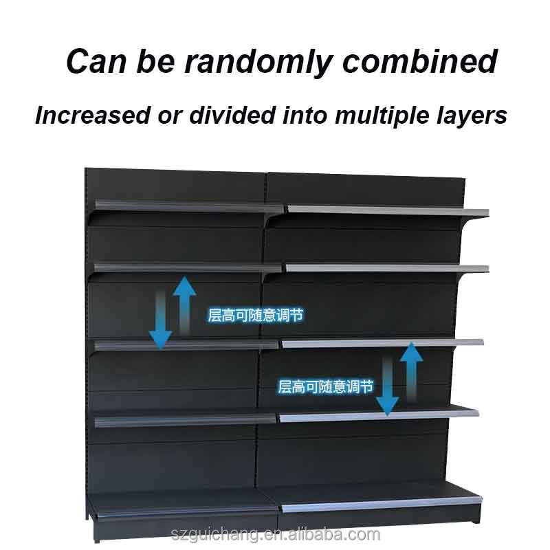Customized Modern Store Shelving High-quality Grocery Shelves for Supermarket Store Gondola Retail Display Racks