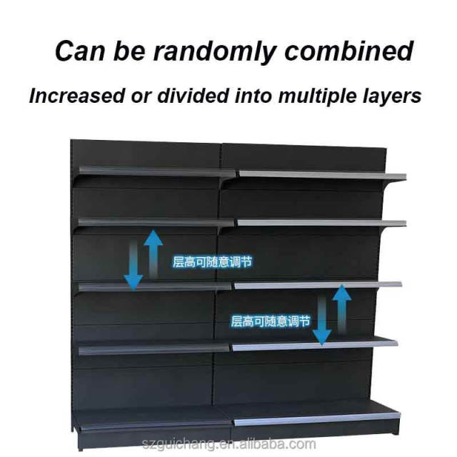 Customized Modern Store Shelving High-quality Grocery Shelves for Supermarket Store Gondola Retail Display Racks