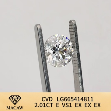 Round Brillant 2.01ct E VS1 CVD Diamond Lab Grown Diamond IGI Certificate