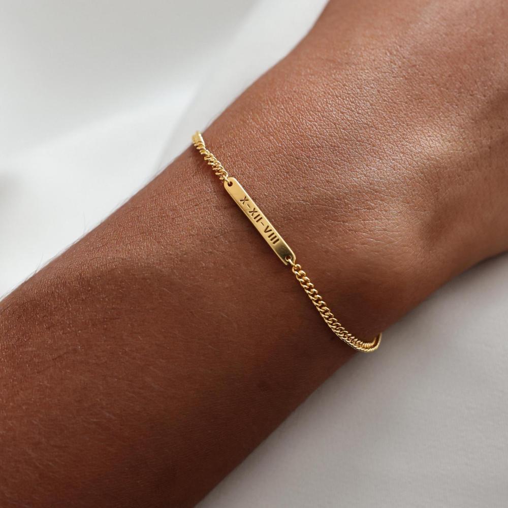 Personalized Engraved Simple Bracelet