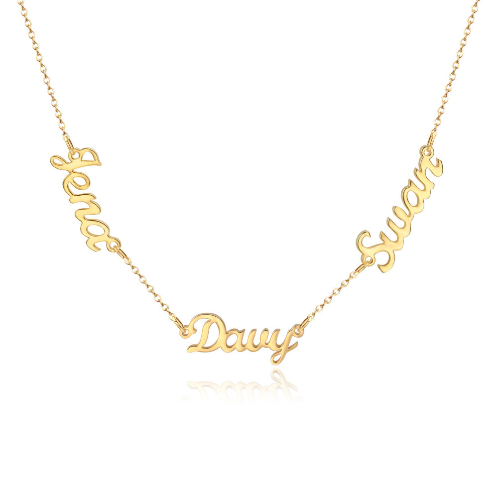 Customized Multi-Named Necklace