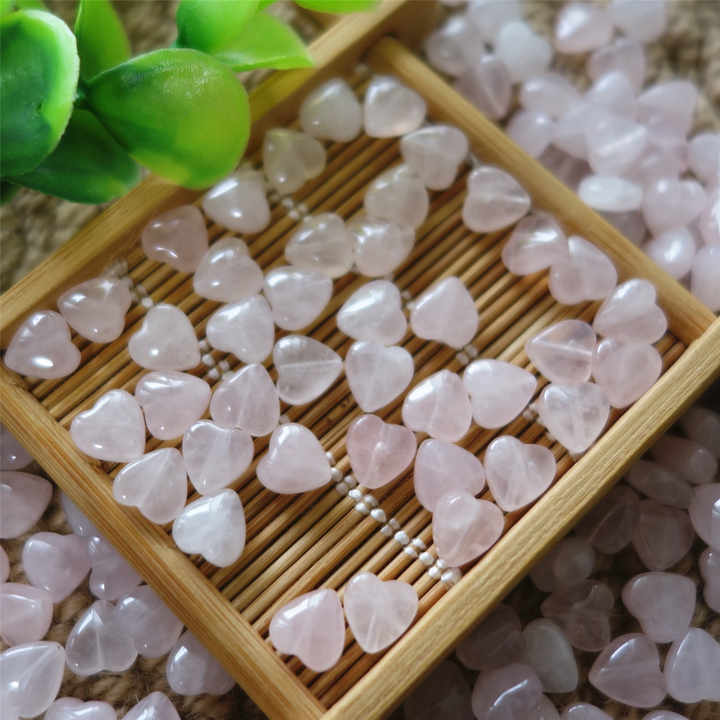 IVIAPRO Jewelry Hot Selling Heart Shape Colorful Natural Crystal Loose Beads for Jewelry Making Necklace and Bracelets