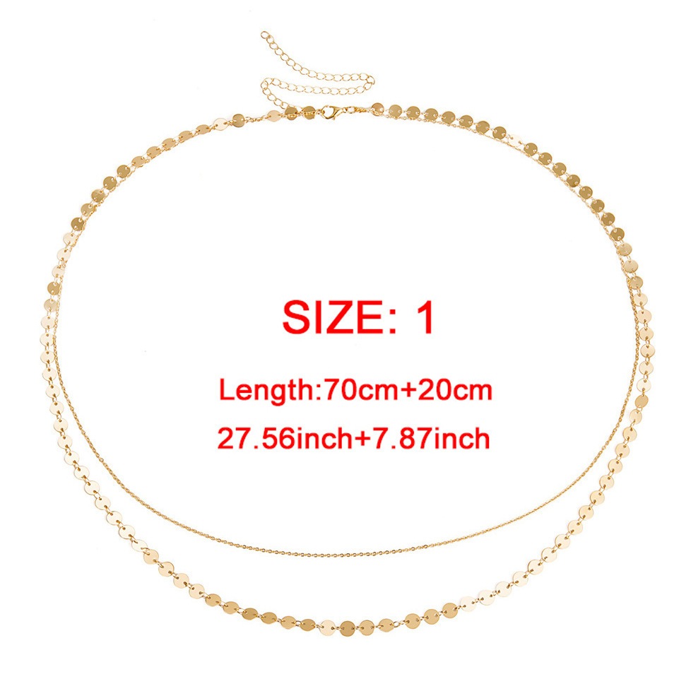 Hot Stainless Steel 18K Gold Plated Waist Chain Body Jewelry Two Layers Sexy Belly Chain for Women