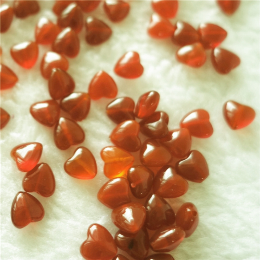 IVIAPRO Jewelry Hot Selling Heart Shape Colorful Natural Crystal Loose Beads for Jewelry Making Necklace and Bracelets