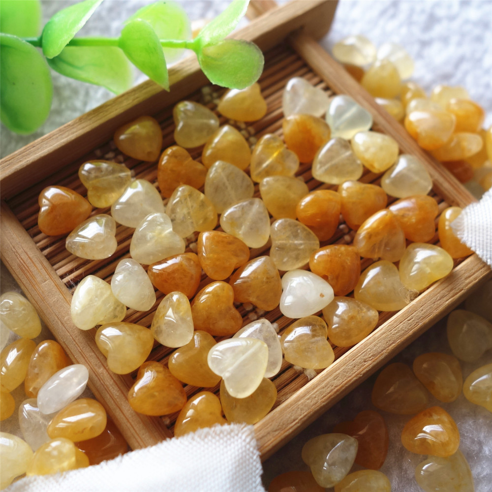 IVIAPRO Jewelry Hot Selling Heart Shape Colorful Natural Crystal Loose Beads for Jewelry Making Necklace and Bracelets