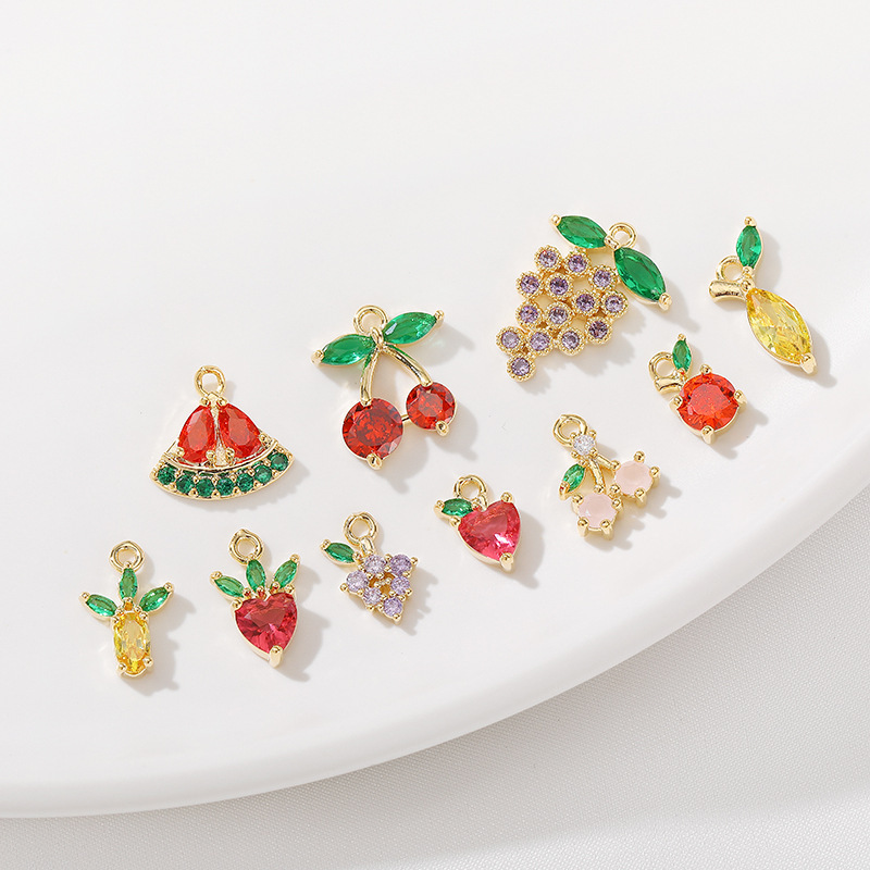 IVIAPRO Fashion Jewelry Accessories Cute Fruit Pendants DIY Bracelet and Necklace Charms