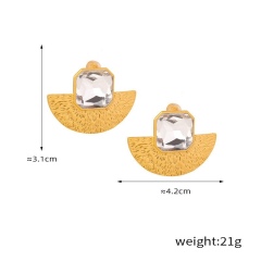 Clear earrings