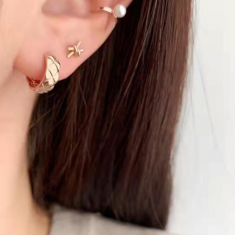 New Arrival Fashion Jewelry 18K Gold Plated Stainless Steel Tiny Hoop Earrings for Women