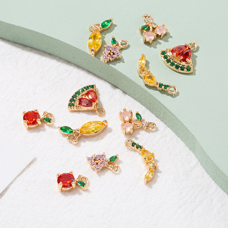 IVIAPRO Fashion Jewelry Accessories Cute Fruit Pendants DIY Bracelet and Necklace Charms