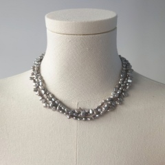 Gray necklace