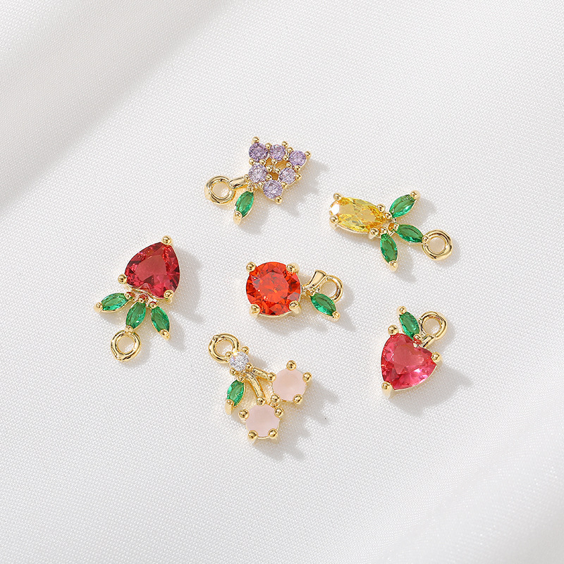 IVIAPRO Fashion Jewelry Accessories Cute Fruit Pendants DIY Bracelet and Necklace Charms