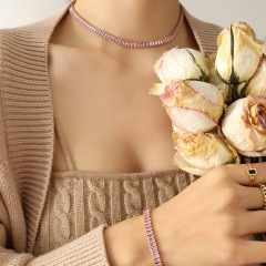 Necklace pink