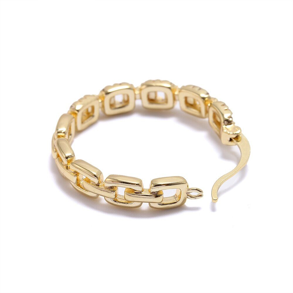 IVIAPRO Fashion Jewelry Wholesale 18K Gold Plated Wedding Party CZ Hoop Earings for Women