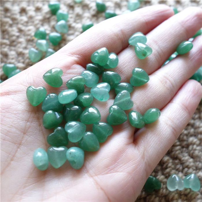 IVIAPRO Jewelry Hot Selling Heart Shape Colorful Natural Crystal Loose Beads for Jewelry Making Necklace and Bracelets