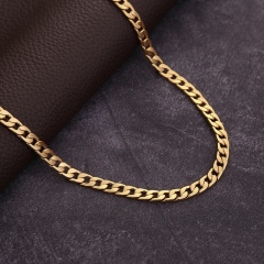 Gold 4mm NK1:1 Figaro chain necklace