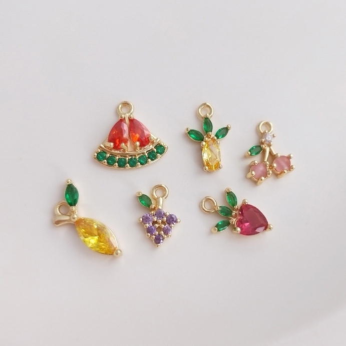 IVIAPRO Fashion Jewelry Accessories Cute Fruit Pendants DIY Bracelet and Necklace Charms