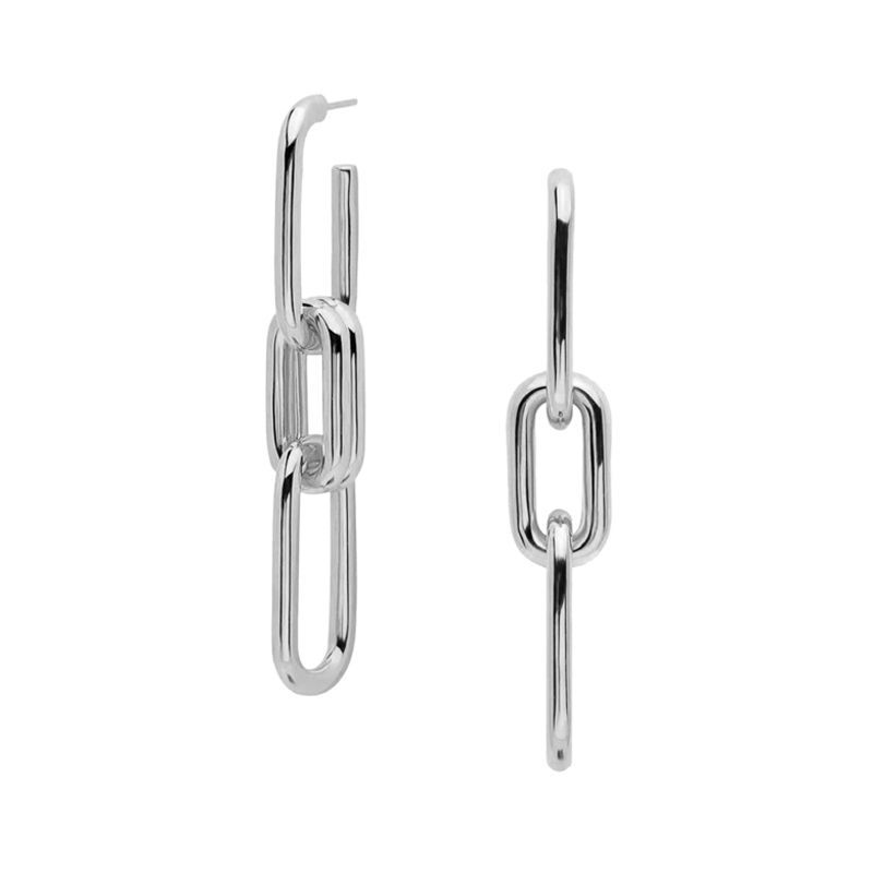 IVIAPRO Fashion 18K Gold Plated Stainless Steel Link Chain Drop Earrings Women
