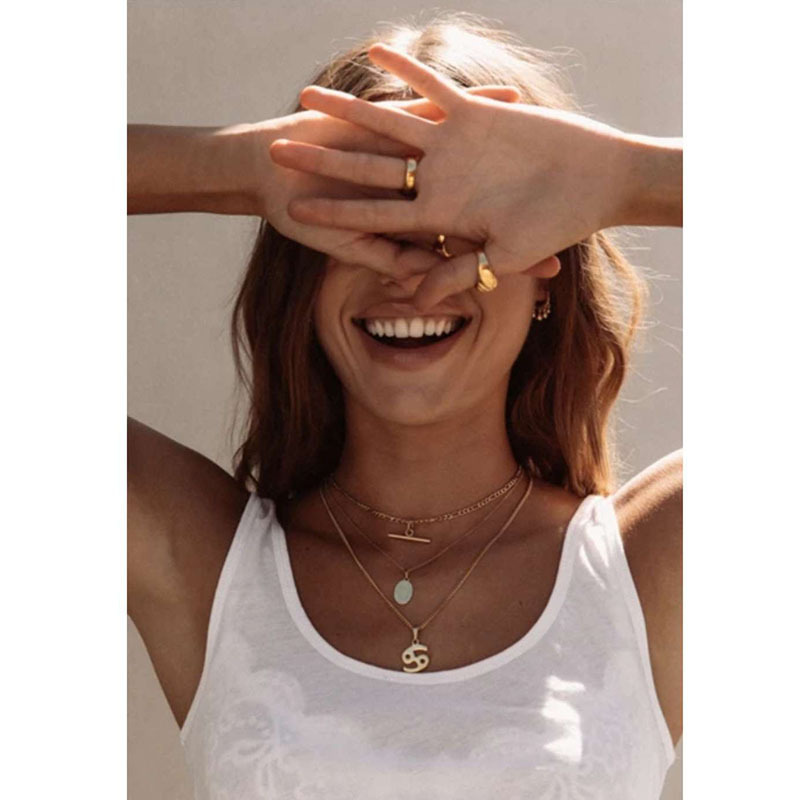 IVIAPRO Figaro Chain Choker Necklace