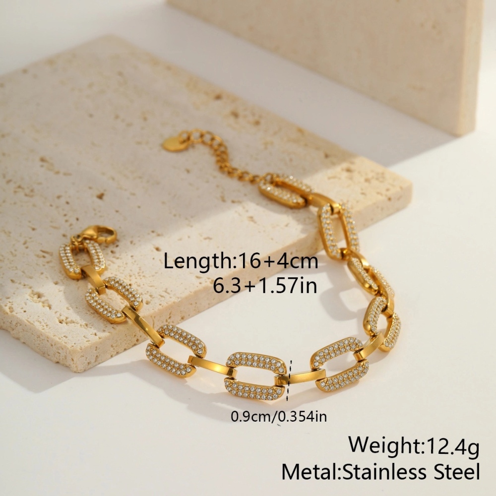 IVIAPRO Elegant Tarnish Free CZ Geometric Bracelets